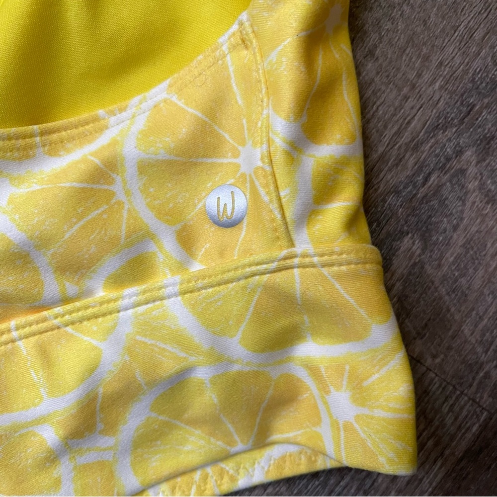 Wildfox Yellow Lemon Print Sports Bra - Picture 3 of 4
